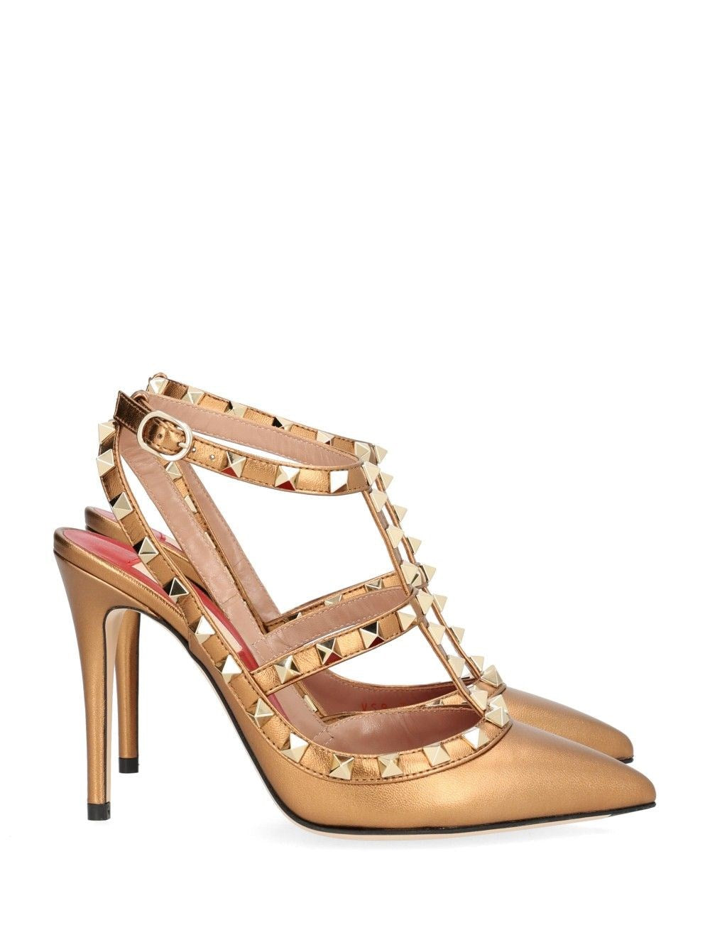 Valentino Garavani "Rockstud" Pumps - Gold