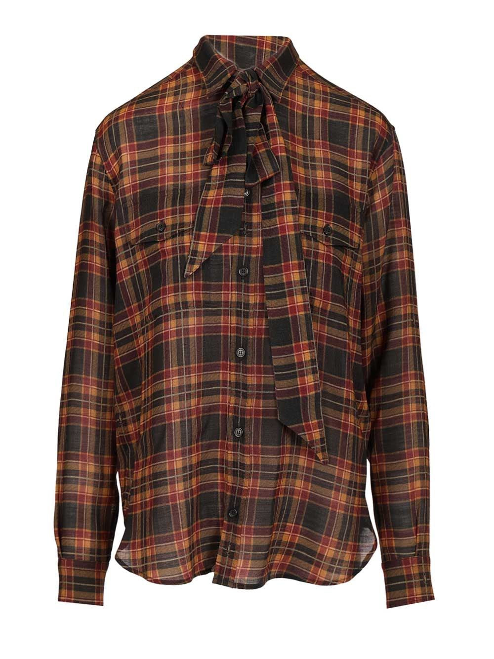 Saint Laurent Cassandre Lavalliére Shirt - Multi