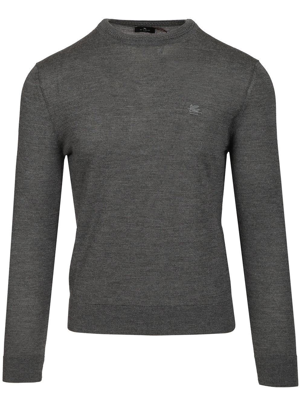 Etro Wool And Silk Sweater - Grey