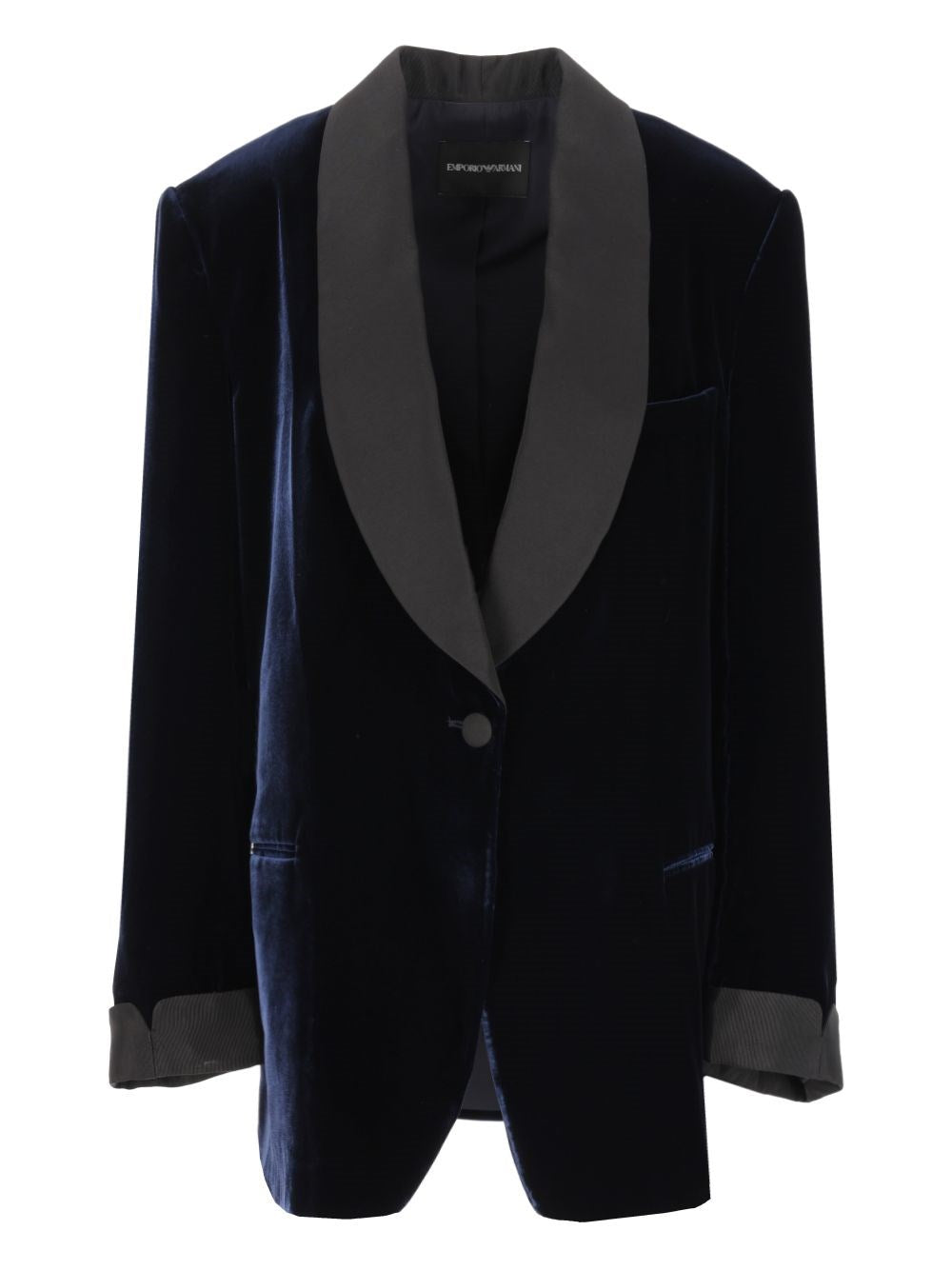 Emporio Armani "Velvet" Blazer - Blue