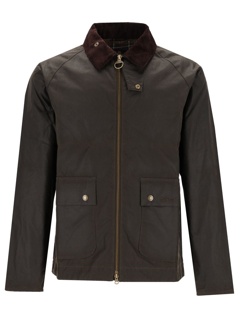 Barbour "Bedale" Short Waxed Jacket - Green