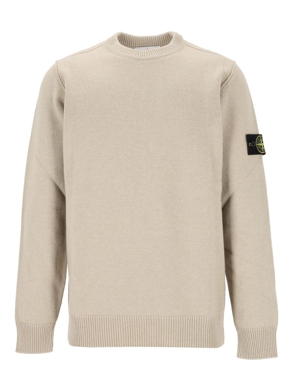 Stone Island Lambswool Crew Neck Sweater - Beige