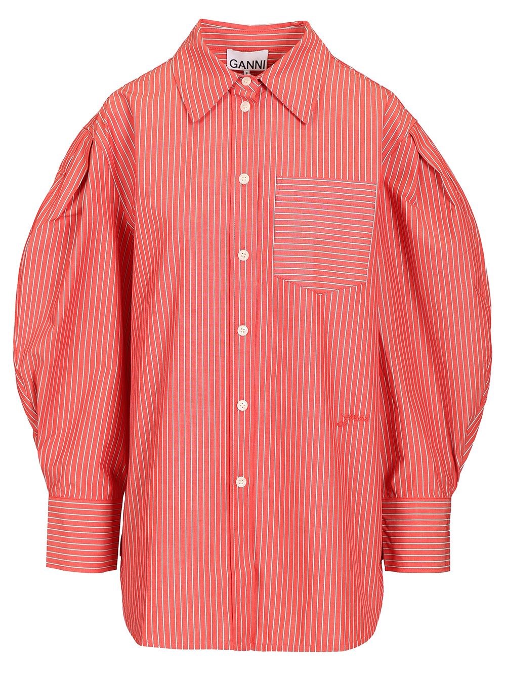 Ganni Oxford Shirt - Red