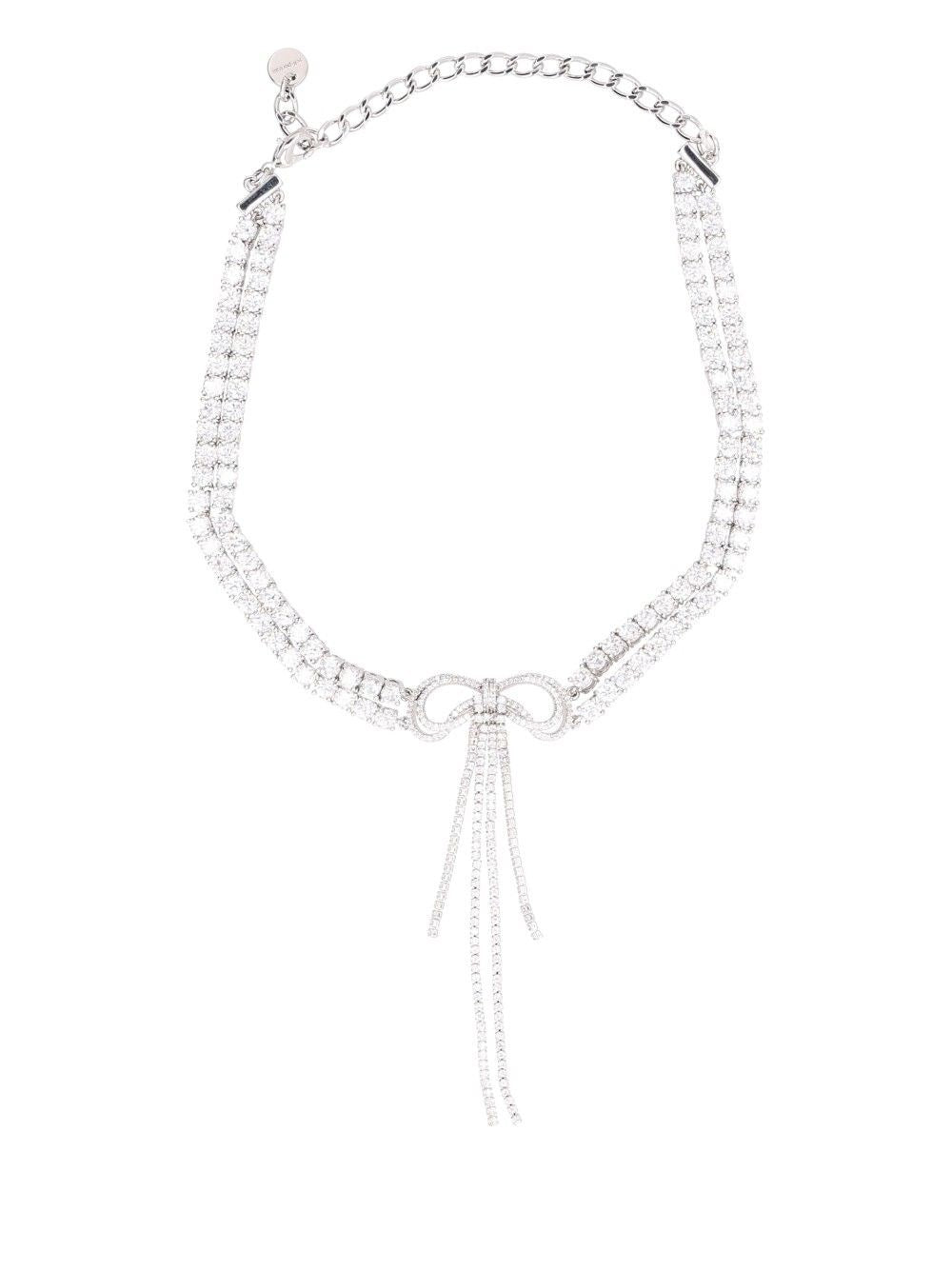 Self-Portrait Two-Strand Choker - Silver