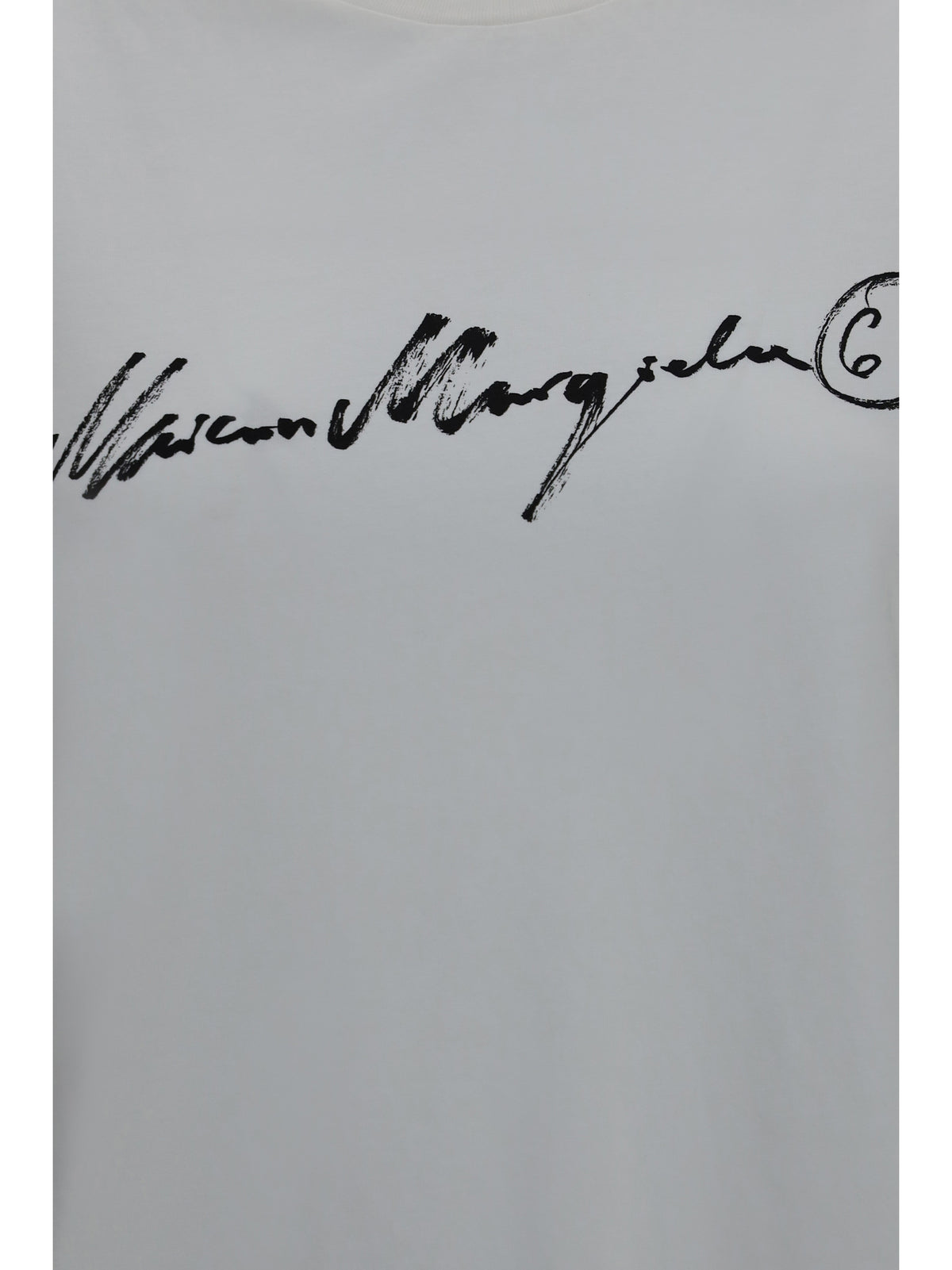 MM6 Maison Margiela Central-print T-shirt - Off White