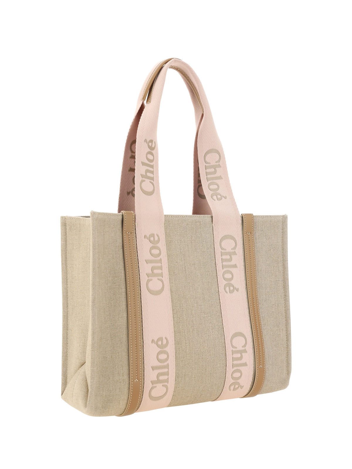 Chloé Woody Shoulder Bag - Blushy Beige