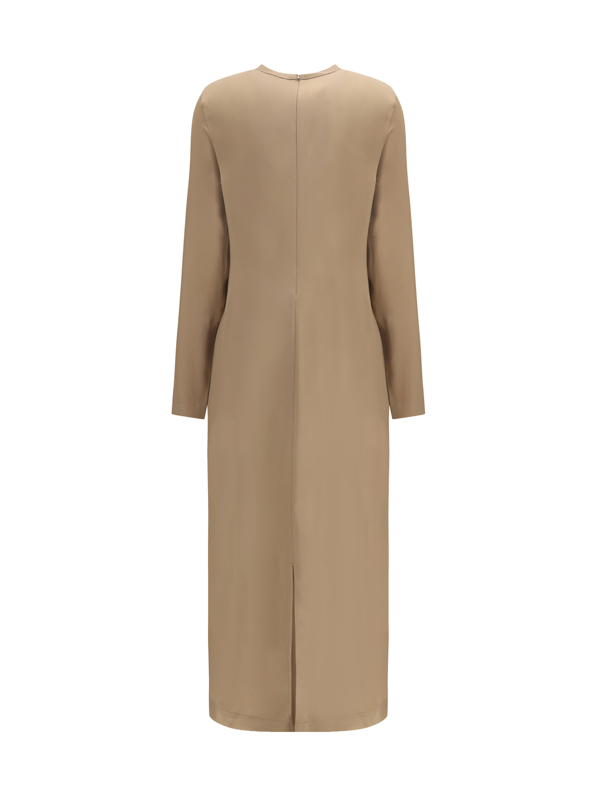 Toteme Long satin Dress - Latte