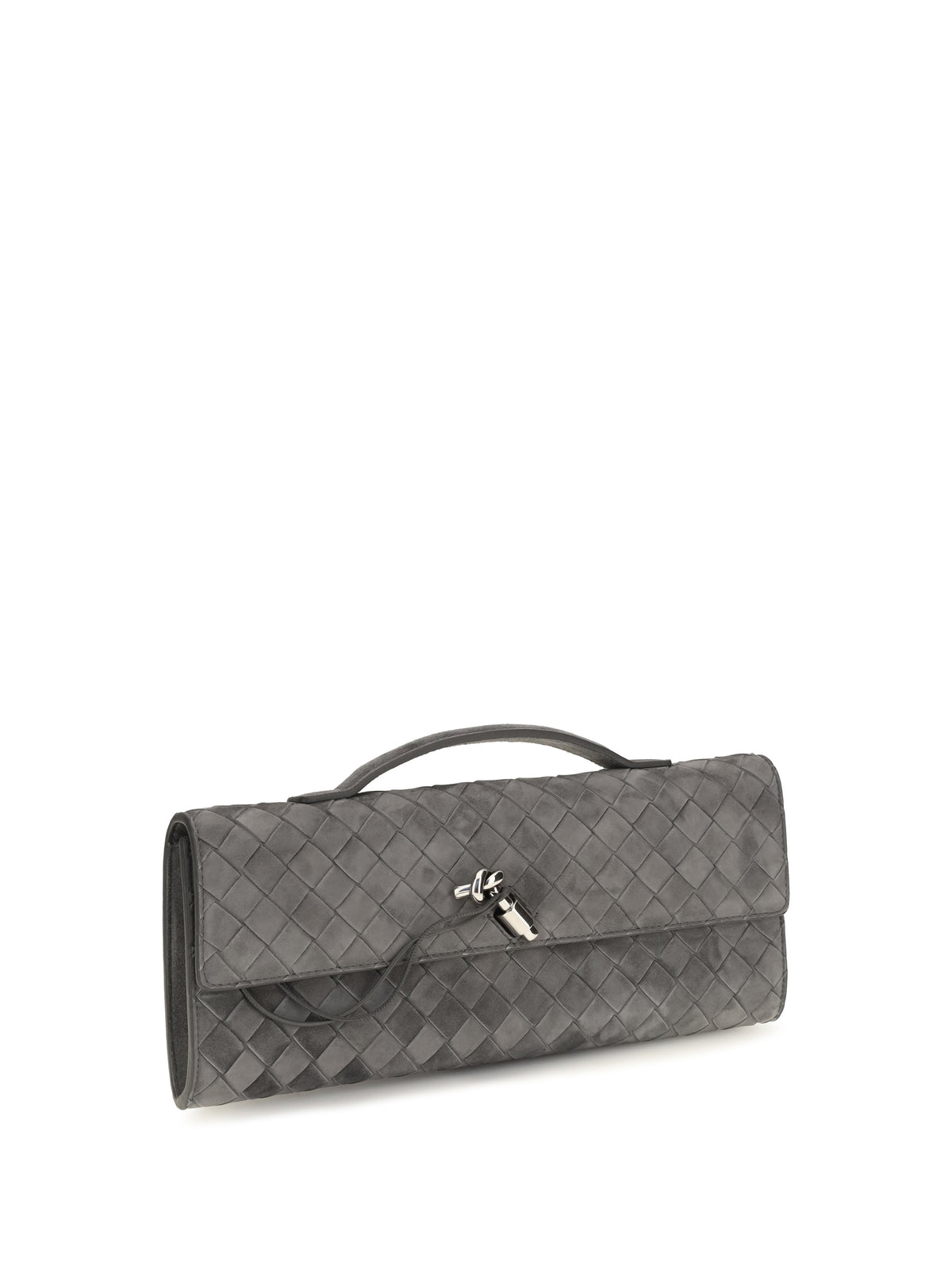 Bottega Veneta Andiamo Clutch - Obsidian Grey-Vi Si