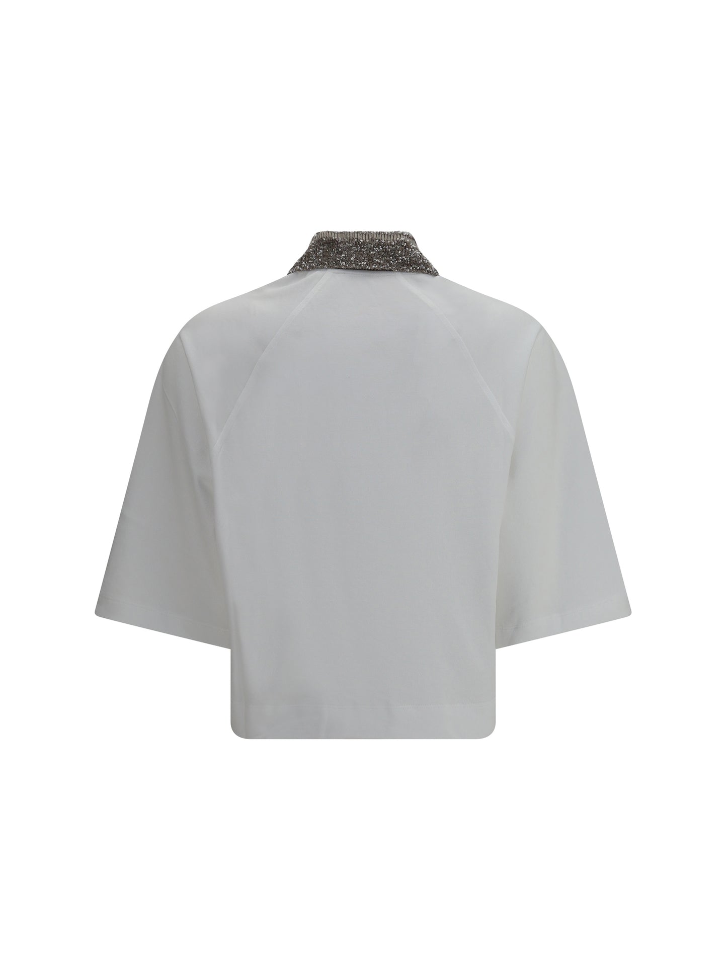 BRUNELLO CUCINELLI Polo with embellished collar