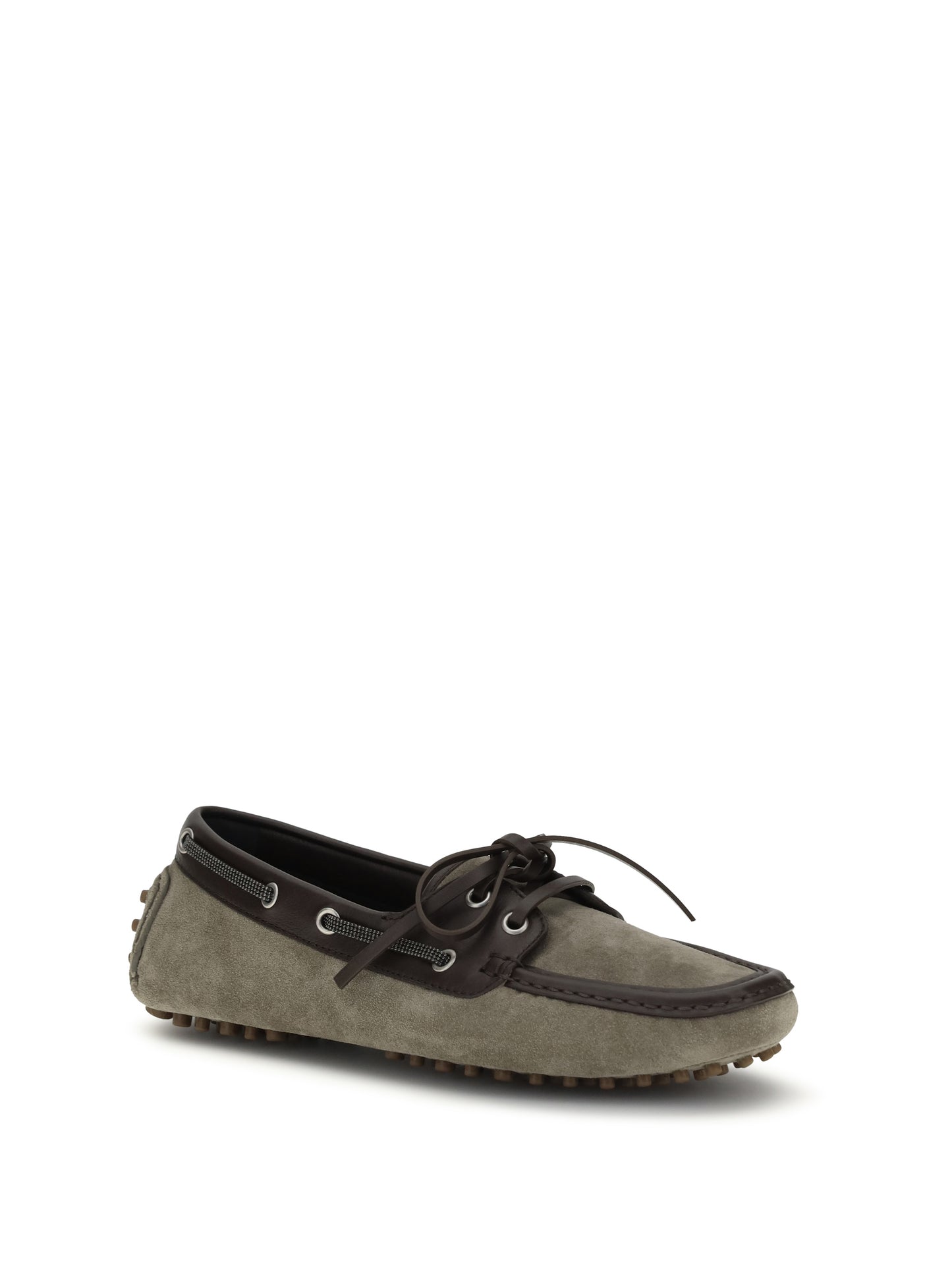 BRUNELLO CUCINELLI Lace-up suede Loafers