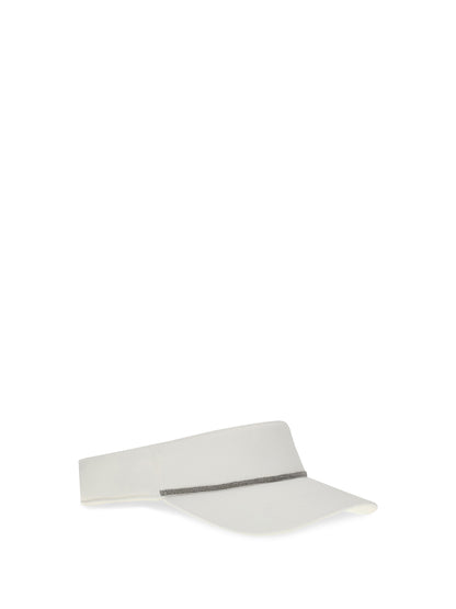 BRUNELLO CUCINELLI Nylon Visor with Shiny Band