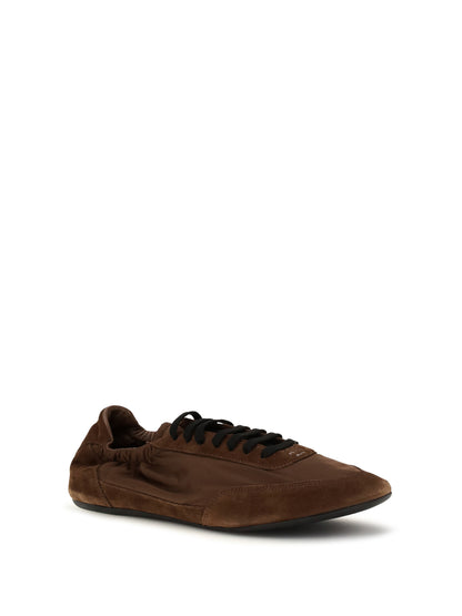 Prada Collapse Sneakers in Re-Nylon and suede - Palissandro