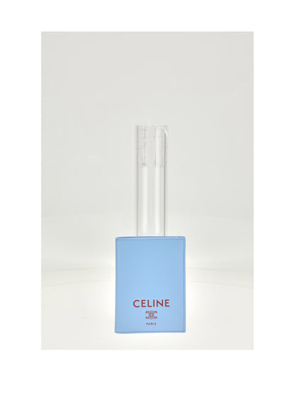Celine PASSPORT COVER - Sky Blue / Red