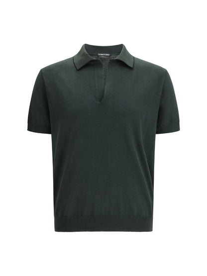 TOM FORD Cotton and silk blend Polo Shirt