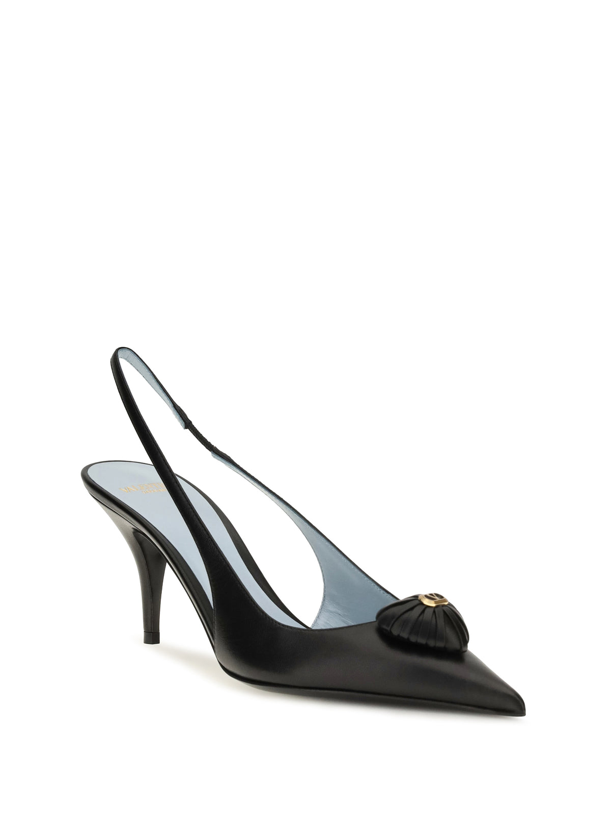 Valentino Garavani Coeur Royal Slingback leather Pumps - Black