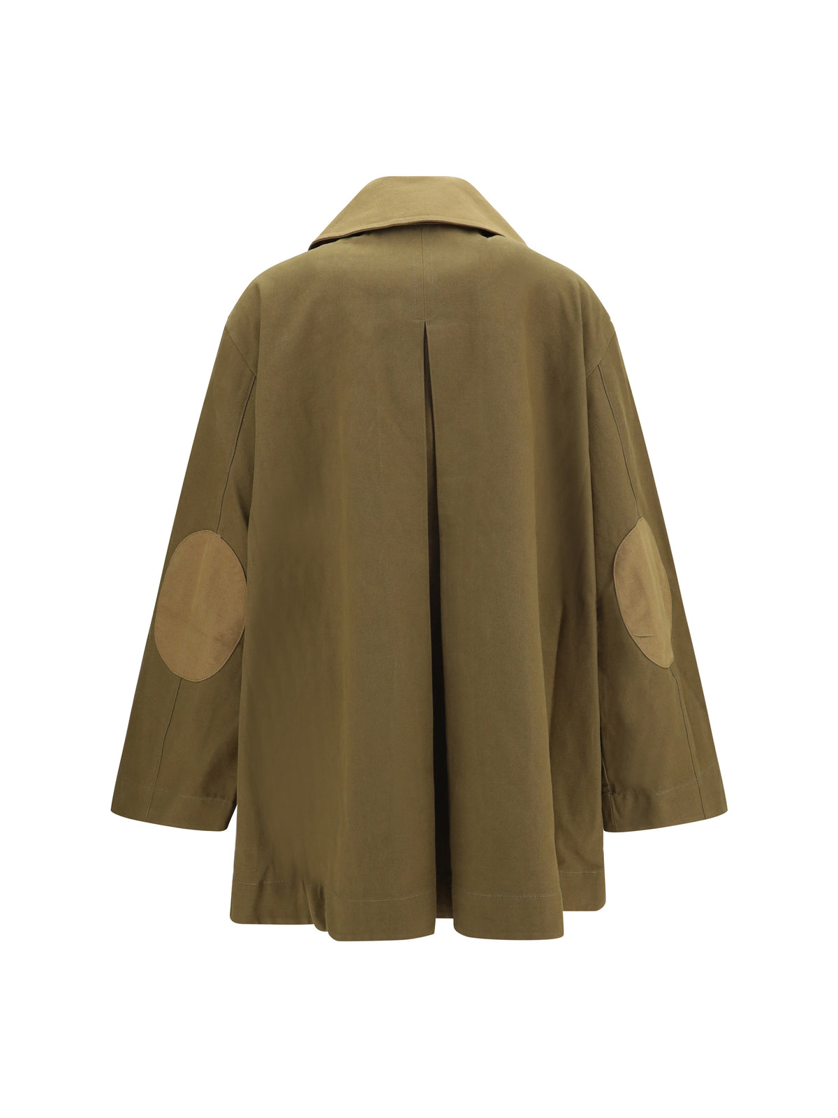 Ganni Oversized cotton Jacket - Military Olive