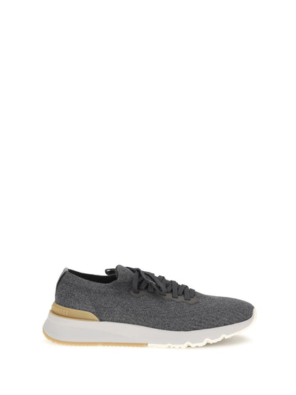 Brunello Cucinelli Cotton Sneakers - Inverno+Lavagna+Gr.Chiaro/Panama/Ambra