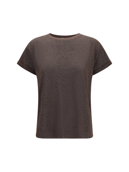 BRUNELLO CUCINELLI Cashmere glitter T-shirt