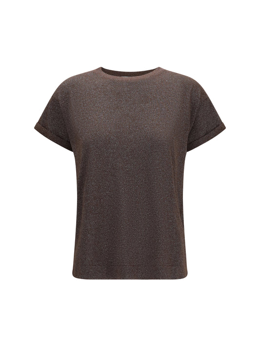 BRUNELLO CUCINELLI Cashmere glitter T-shirt