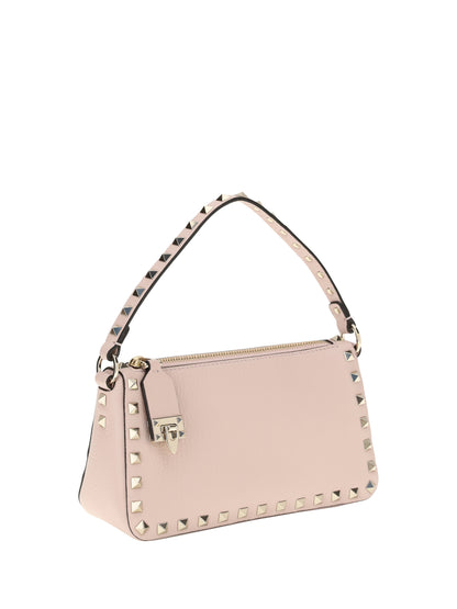 Valentino Garavani Rockstud leather Shoulder Bag - Rose Quartz