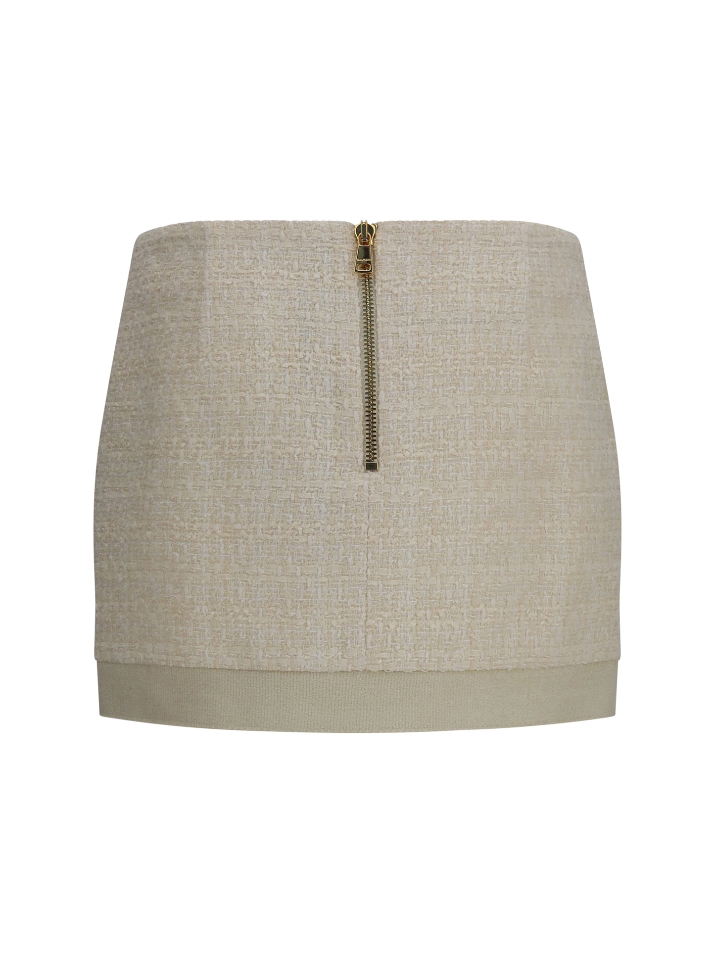 BALMAIN Asymmetric tweed Skirt