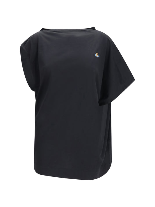 Vivienne Westwood Hebo oversized asymmetric Top - Black