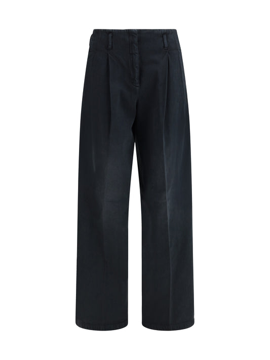 GOLDEN GOOSE Cotton denim Trousers