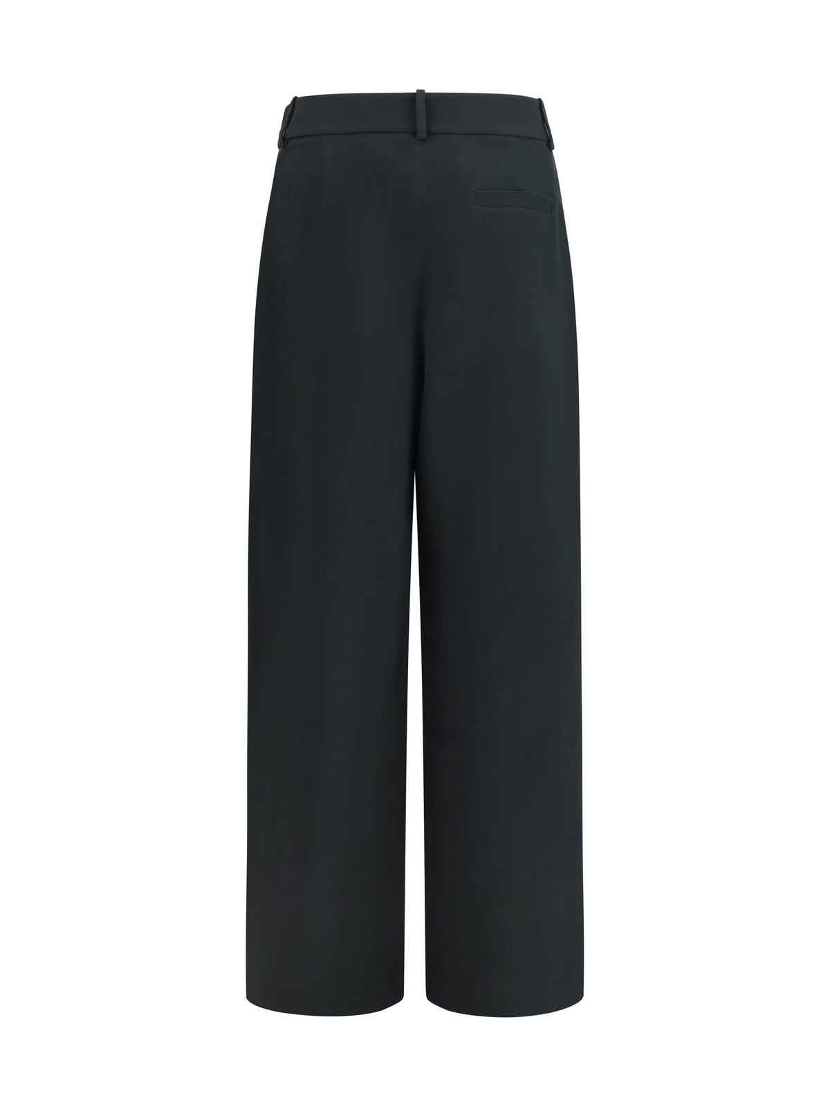 Giorgio Armani High-waisted wide-leg tailored Pants - Swamp