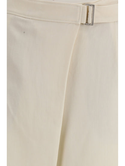 Brunello Cucinelli Crossed Pants - Cream
