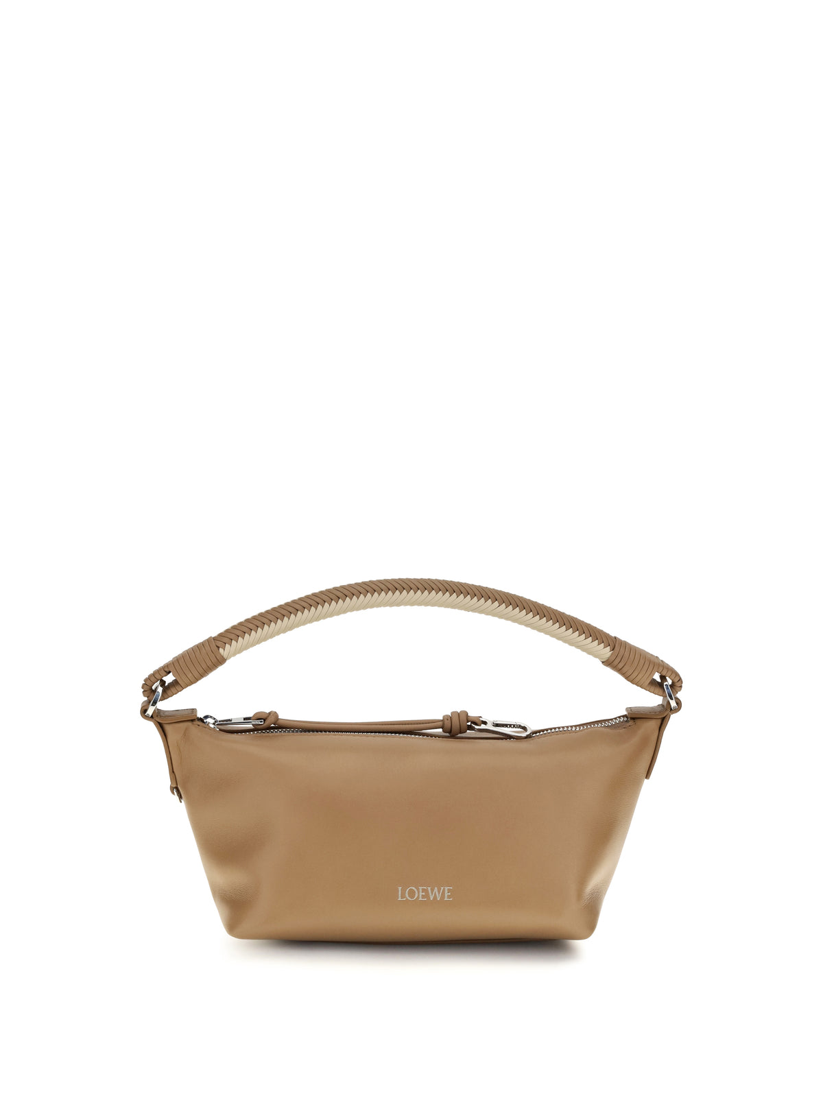 Loewe Mini Cala lamb leather Shoulder Bag - Mocha/Beige