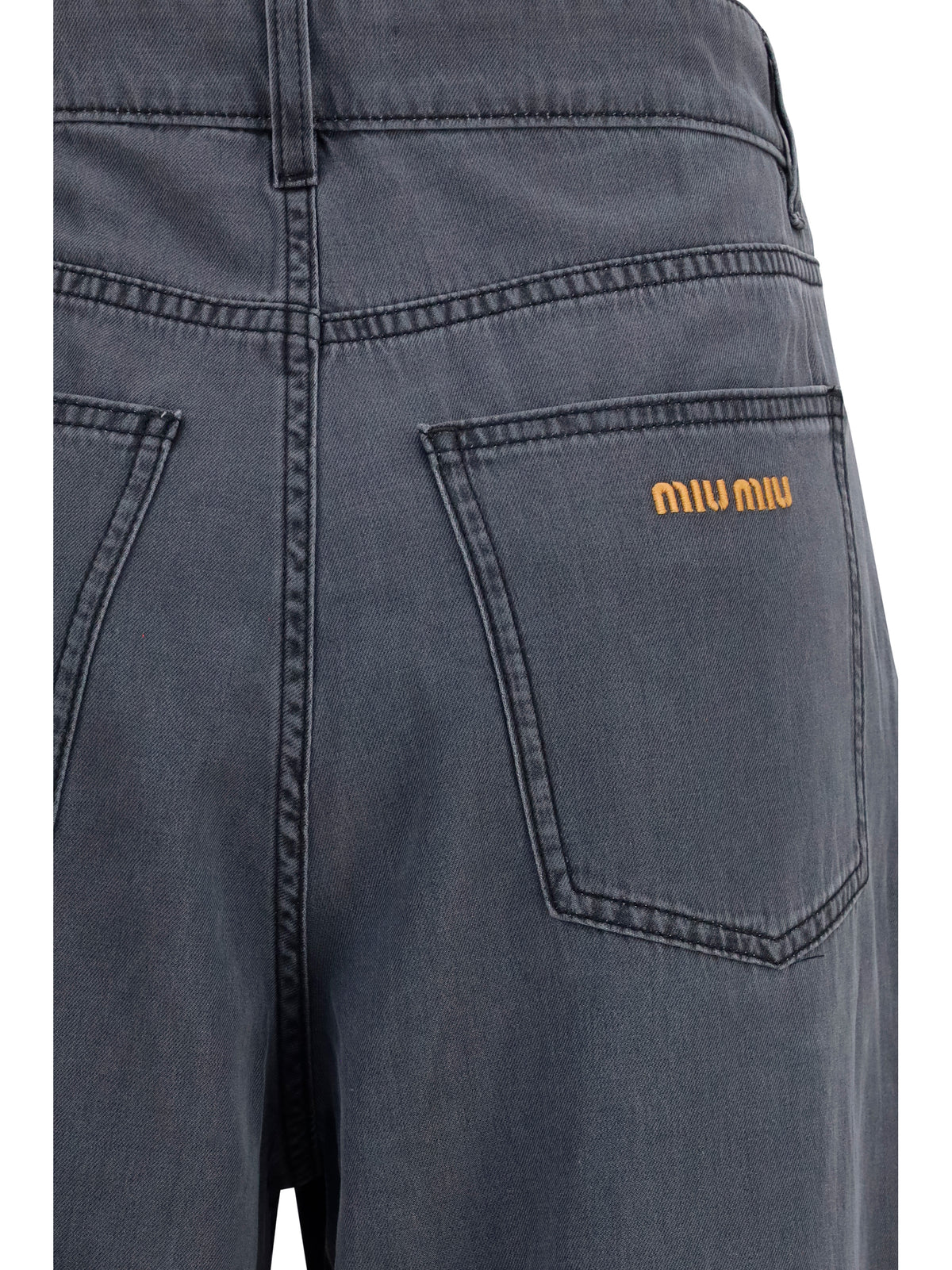 Miu Miu Cotton Jeans - Black