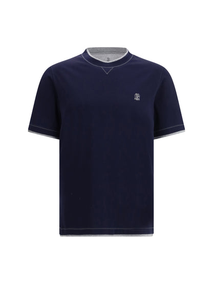 BRUNELLO CUCINELLI T-shirt in cotton with a logo