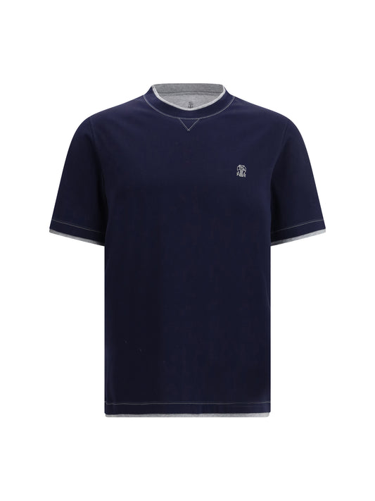 BRUNELLO CUCINELLI T-shirt in cotton with a logo