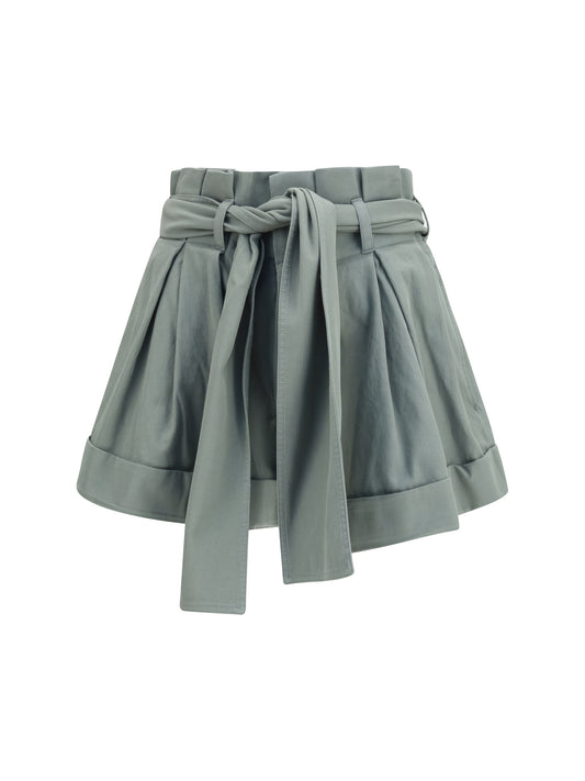 BALMAIN High-waisted Shorts in cotton gabardine