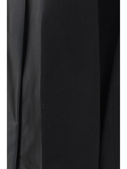 Toteme Scarf Leather Jacket - Black