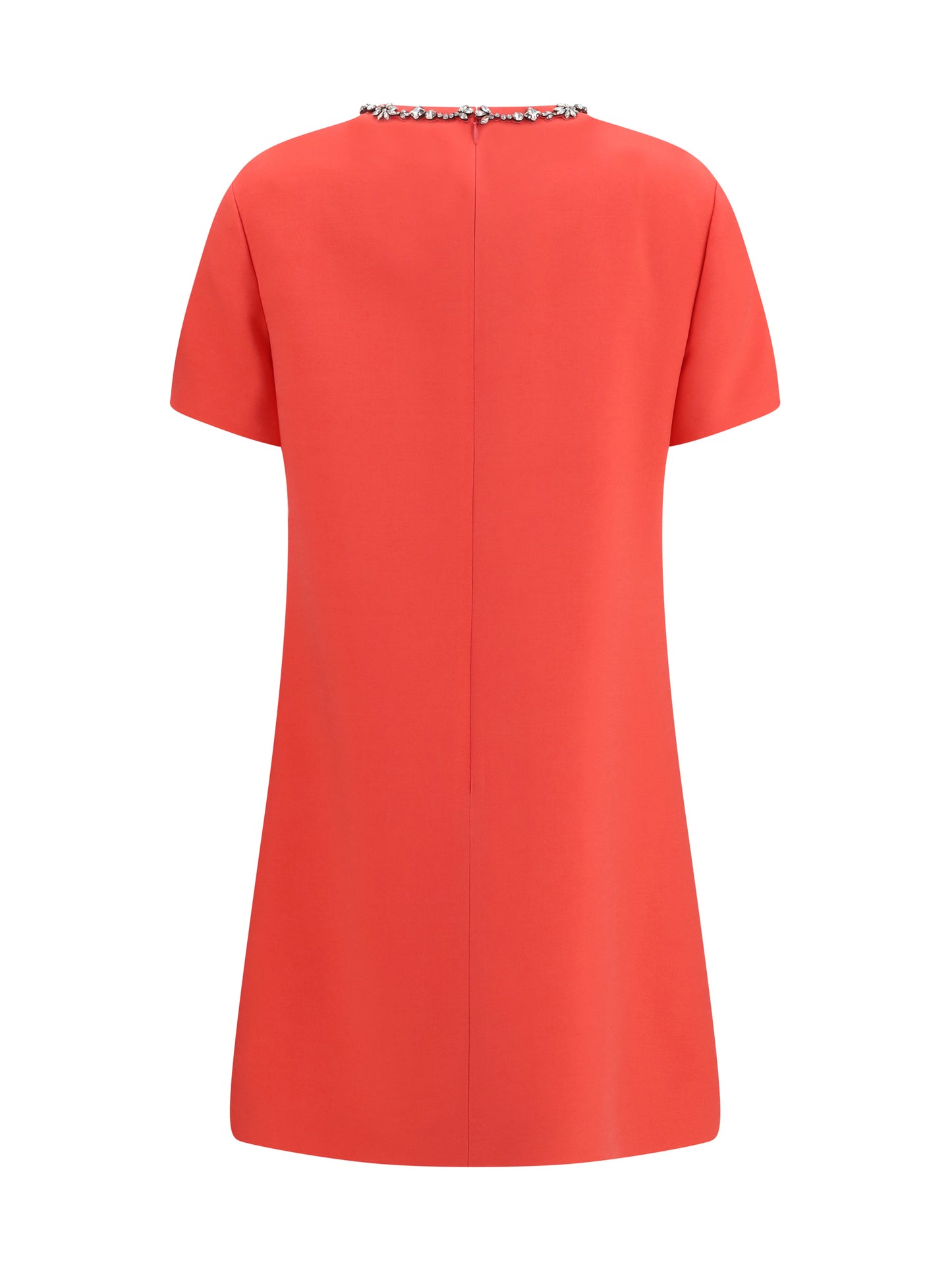 VALENTINO Embellished crew-neck Dress