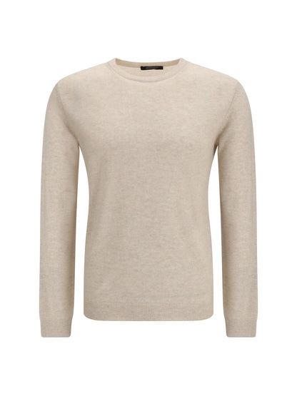 Aragona Cashmere Crewneck Sweater in cashmere and linen - Beige