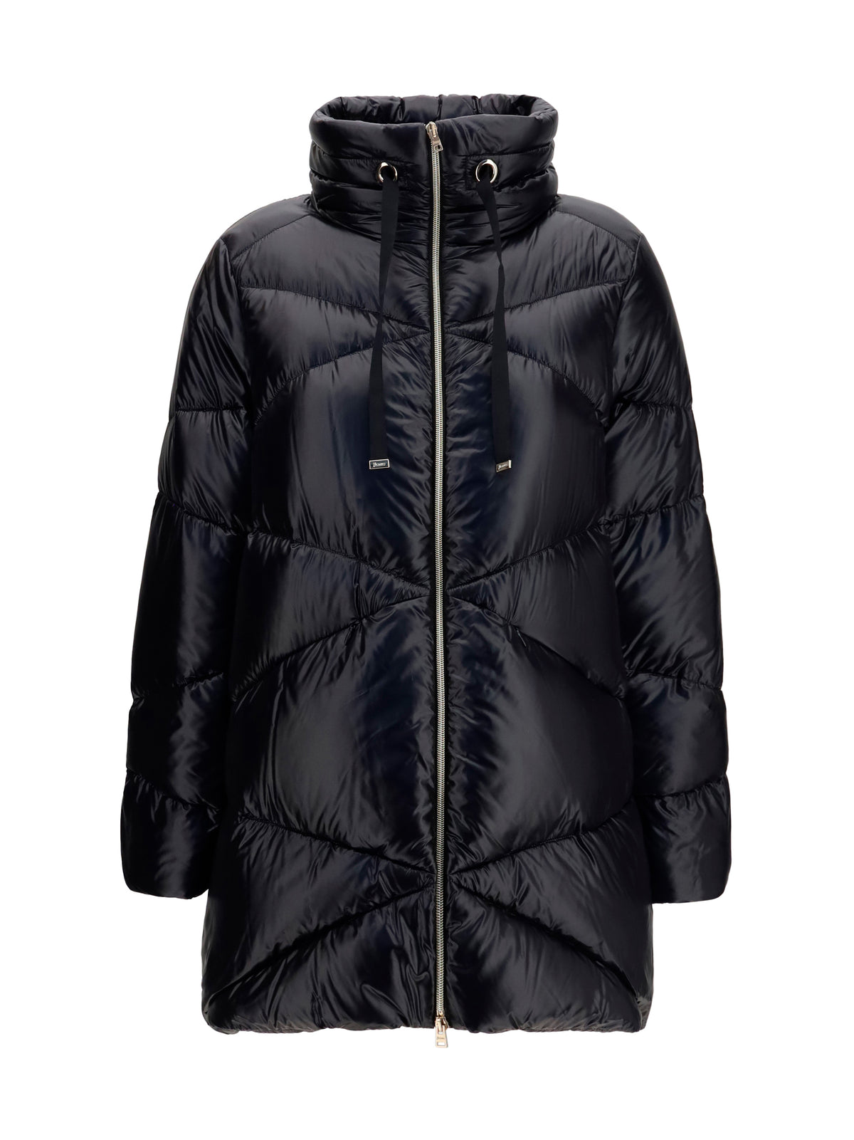 Herno Quilted drawstring down Jacket - Black