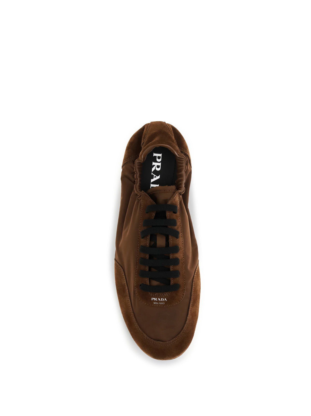 Prada Collapse Sneakers in Re-Nylon and suede - Palissandro