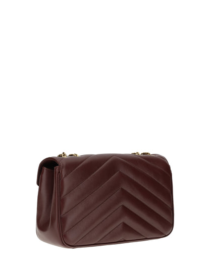 Saint Laurent LouLou Shoulder Bag - Lt Hot Wine