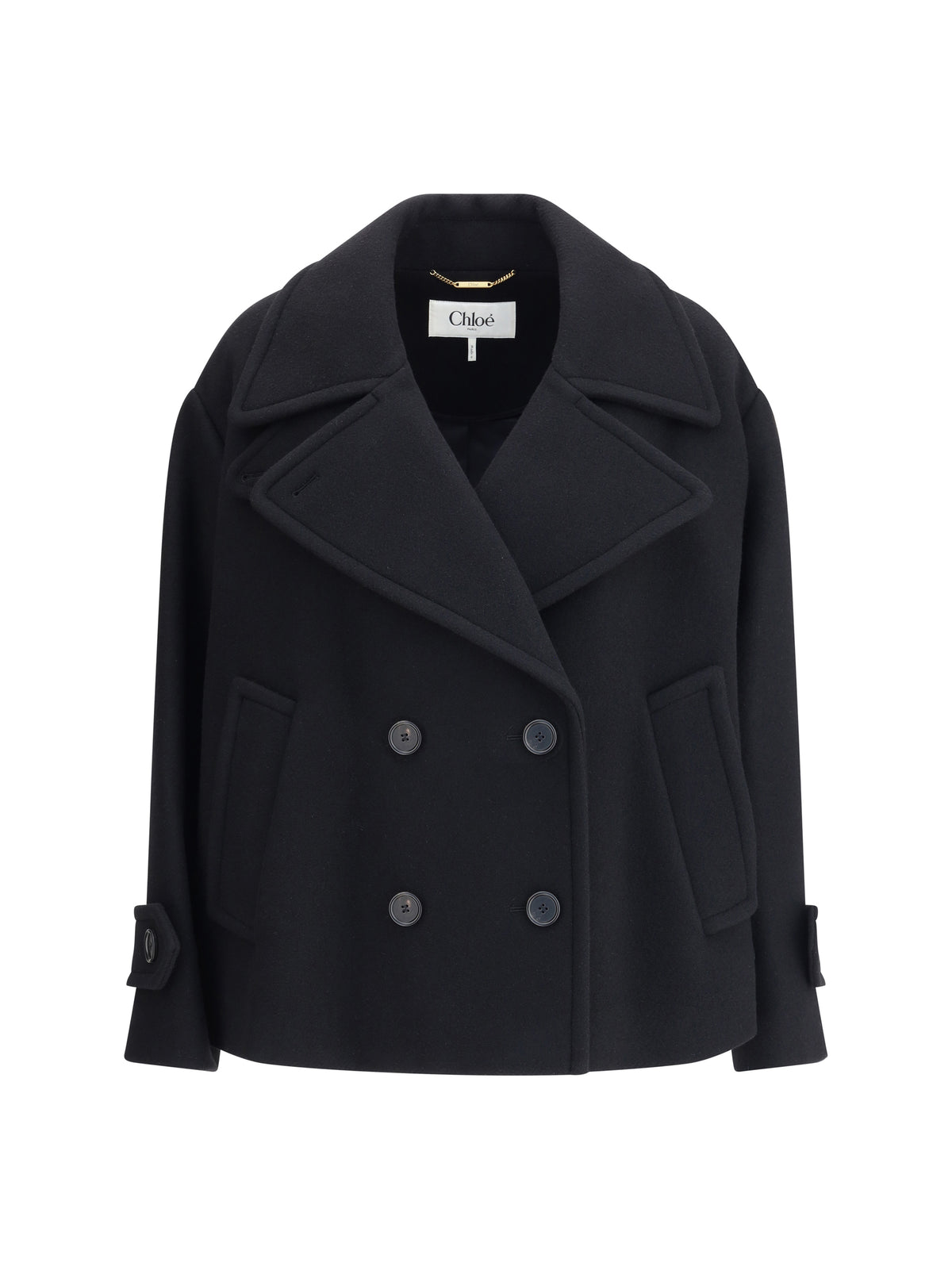 Chloé Oversize short Coat - Black