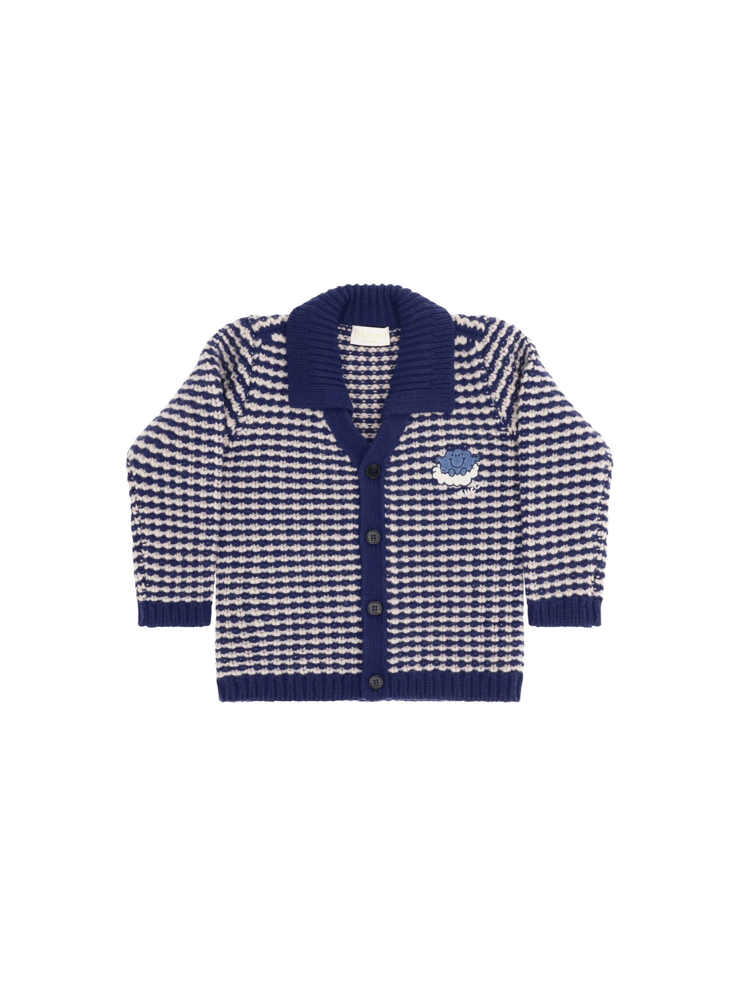 GUCCI Striped wool Cardigan with Mr. Happy for Boy