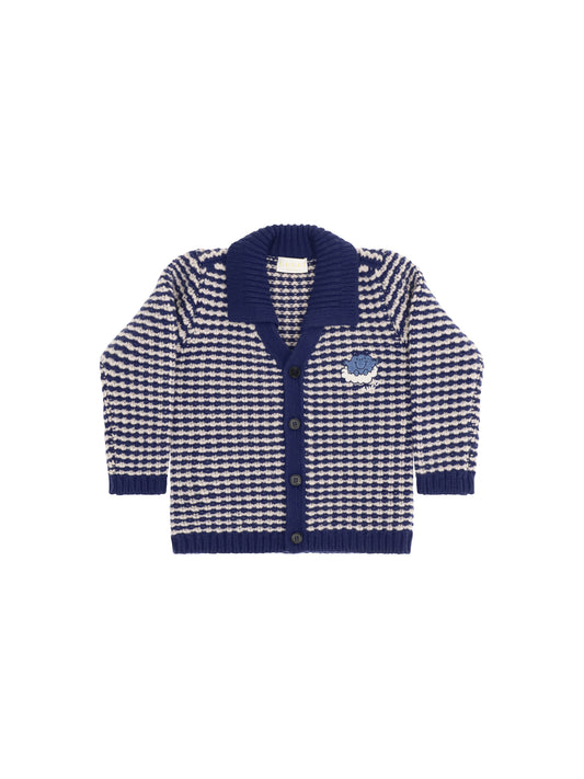 GUCCI Striped wool Cardigan with Mr. Happy for Boy