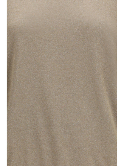 Brunello Cucinelli Short-sleeve cashmere and silk Sweater - Brown