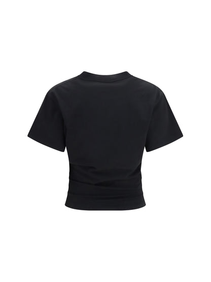 Balenciaga Vintage Holiday cropped T-shirt - Black