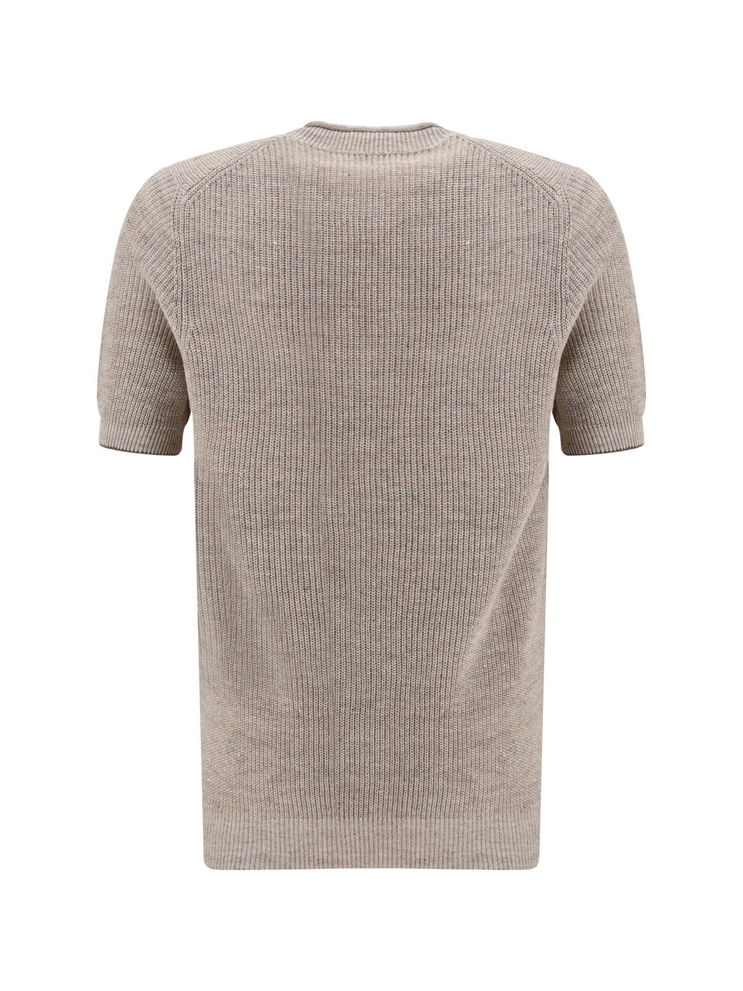 BRUNELLO CUCINELLI Cotton and linen knit T-Shirt