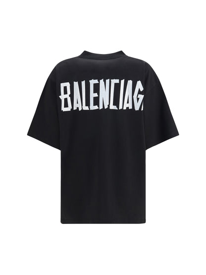 Balenciaga Glitter logo T-shirt - Black