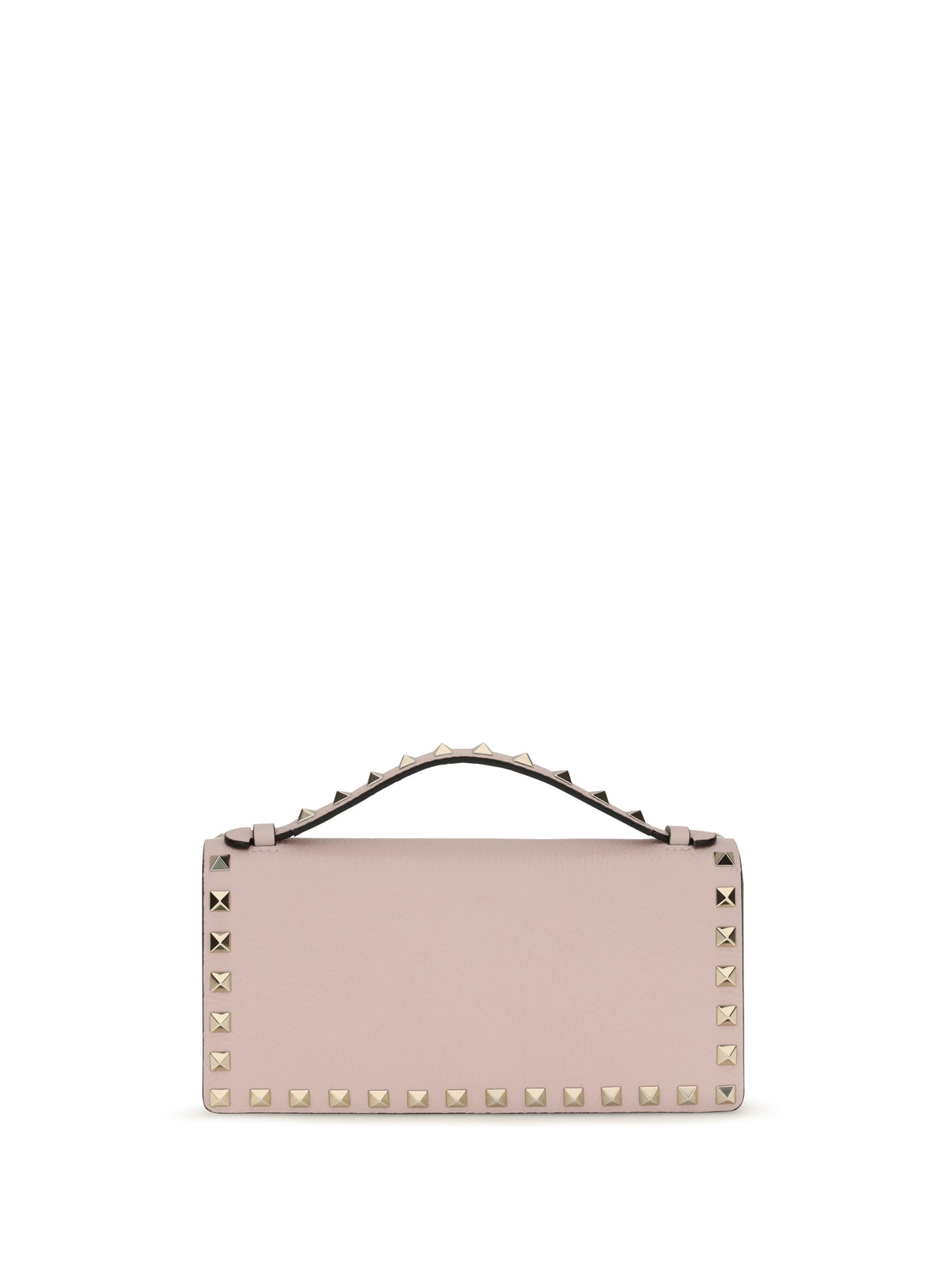 Valentino Garavani Rockstud chain Wallet - Rose Quartz