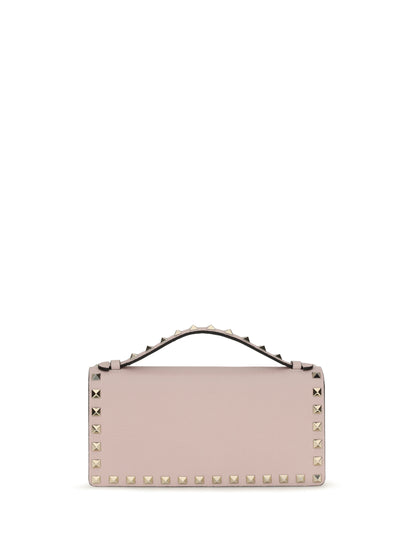 Valentino Garavani Rockstud chain Wallet - Rose Quartz