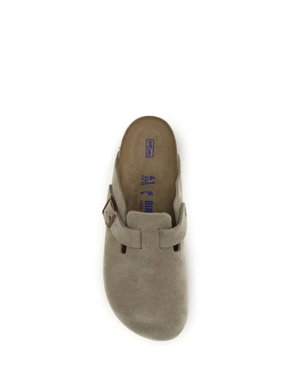 Birkenstock 1774 Boston Mules - Taupe